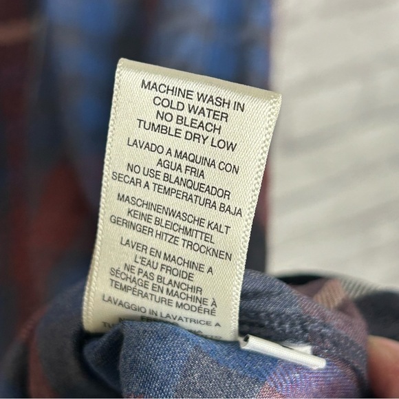 Anthropologie Cloth & Stone Plaid Ruffle T-Shirt Dress - Picture 10 of 12